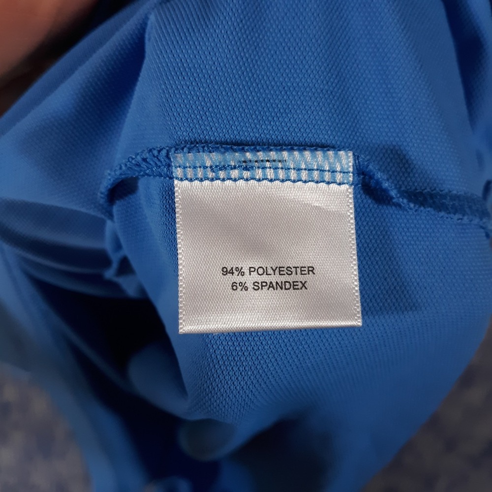 Peter Millar Summer Comfort Polo Shirt Mens Large Performance Golf Solid Blue - Picture 5 of 9